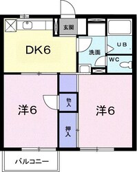 コーポ新田Aの物件間取画像